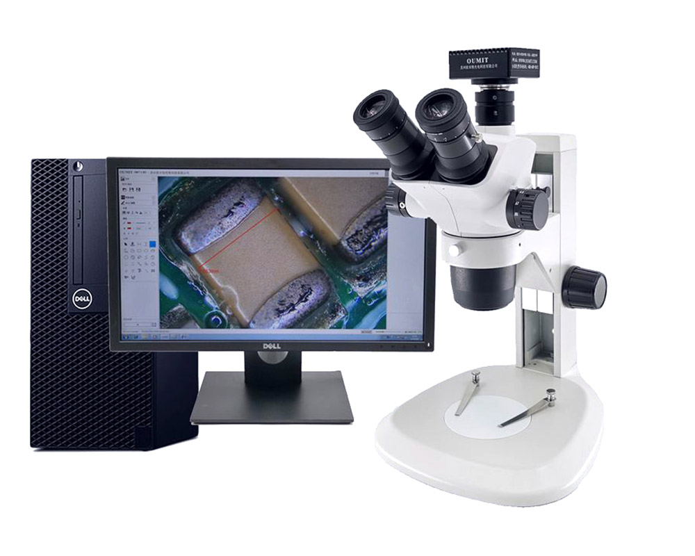 昆山OMT-2800C系类研究级电脑拍照测量三目视频显微镜