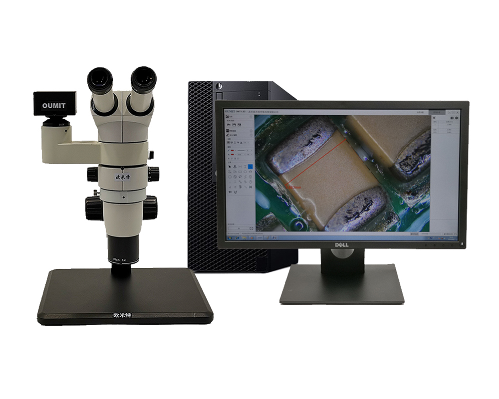 嘉兴OMT-2900C系列电脑型三目视频拍照录像图片上传显微镜
